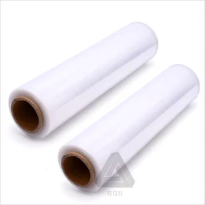 18"x1500FT 80 Gauge Stretch Wrap Film Heavy Duty Hand Shrink Wrap 2 Rolls - Picture 1 of 6