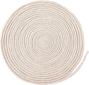 65.6Ft Oil Lamp Wick Replacement | 1/8" Round Braided Cotton Lantern Wick - Picture 1 of 12