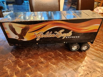 Винтажный экспресс-прицеп Golden Eagle из прессованной стали 16 дюймов нейлон - Изображение 1 из 4