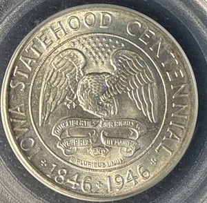 1946 Iowa COMMEM 1/2 Dollar - PCGS MS 66 - Great Addition For Any Collection! - Picture 1 of 6