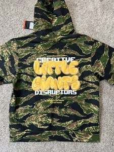 Little Giants Giant Shorties Chocolate Green Camo Hoodie Unisex Kids 11/12 - Picture 1 of 6