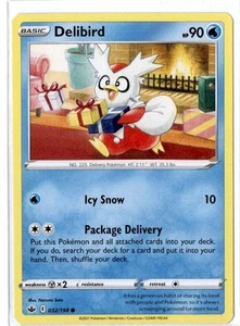 Delibird - 032/198 - Common - Pokemon Chilling Reign - Picture 1 of 1