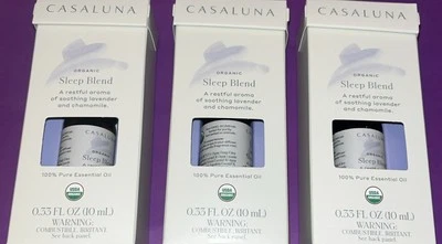 3 X Casaluna Essential Oil Lavender 100% Pure 0.33 oz Ea. Organic Scent Diffuser - Image 1 of 3