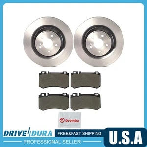 Brembo Front and Rear Disc Brake Rotors Ceramic Brake Pads fits 2003 Audi A4 - Picture 1 of 11