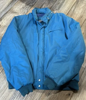 Chaqueta de bombardero Towncraft vintage verde azulado cálida para hombre M  Foto 1 de 4