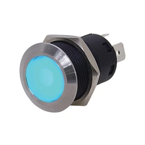 Marpac 7-1213 Push On Backlit Stainless Steel Push Button Switch Boat Marine - Picture 1 of 8