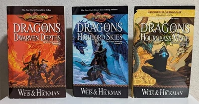 Dragonlance = Weis & Hickman = THE LOST CHRONICLES = complete 3 pbks AD&D - image 1 of 4