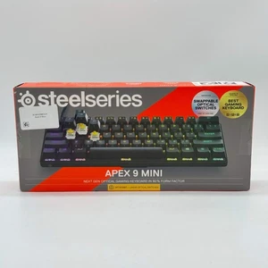 New SteelSeries Apex 9 Mini HotSwap Optical RGB 60% Keyboard Black KB-00022 - Afbeelding 1 van 6