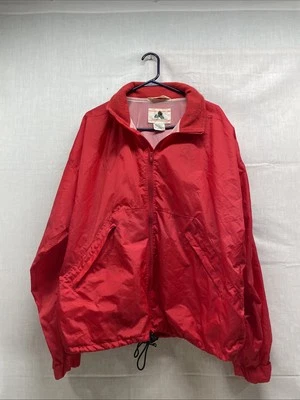 EMS The Outdoor Specialist Nylon Windbreaker Rain Coat Jacket Size XL Red - Image 1 of 4