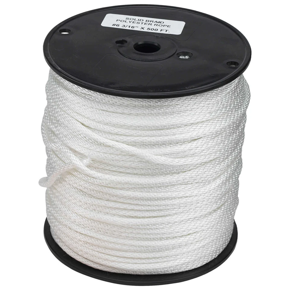Cuerda trenzada sólida 3/16” x 500’ Foto 1 de 1