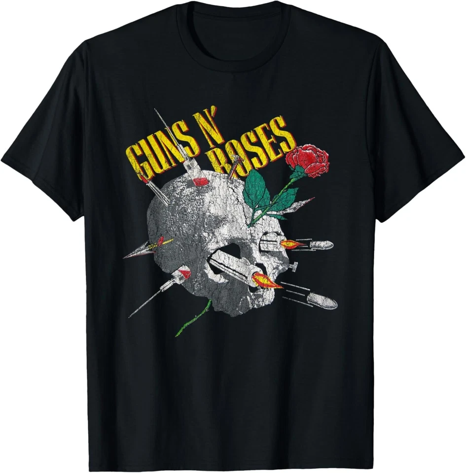 Guns N' Roses Official Needle Skull Vintage T-Shirt - Image 1 of 1