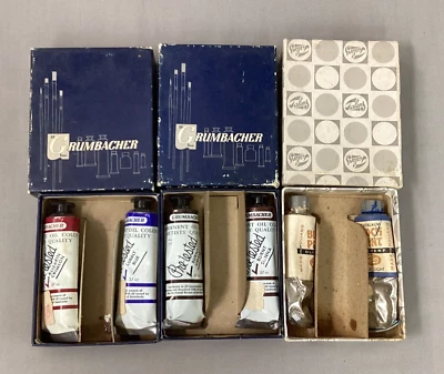 Lote de 4 pinturas al óleo abiertas Grumbacher 37cc y 2 Talens sin abrir Foto 1 de 4