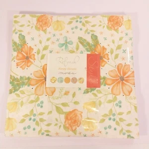 Refresh Layer Cake by Sandy Gervais Moda Fabrics 42pc 10" Squares Floral Precuts - Picture 1 of 10