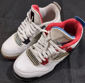 Nike Jordan 4 Retro What The GS Size 5.5Y 408452-146 Pre Owned - Picture 1 of 7