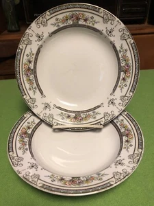 Mikasa Cambridge Rimmed Soup/Pasta Bowls 8 1/2" Set of 2 L9015 - Picture 1 of 9