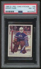 1982-83 O-PEE-CHEE STICKERS RC PSA 8 #95 GRANT FUHR