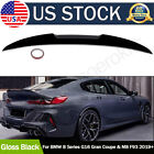 Rear Trunk Spoiler Wing Fit 2018-2024 BMW G16 8 Series 4D Gran Coupe Gloss Black