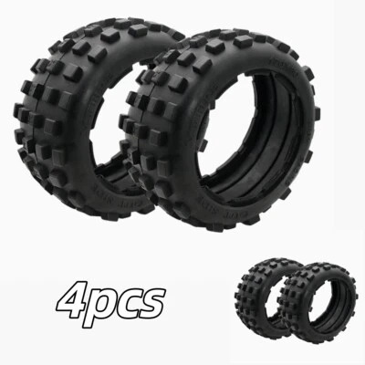 4pcs Rückseite Knobby Reifen aus Straße 170x80mm Für 1/5 HPI RV KM Baja 5B - Bild 1 von 4