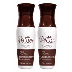 PORTIER CACAO THERMO SMOOTHING HAIR TREAMENT SET 250ml/8,4fl/Oz. - Picture 1 of 2