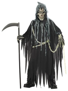 Mr Grim Reaper Skeleton Creepy IT Child Costume - Picture 1 of 2