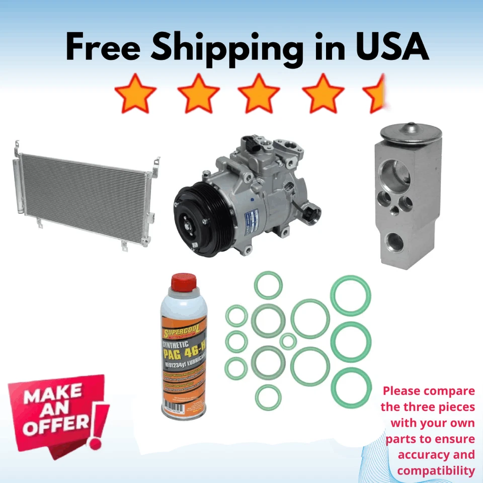 Compresor, condensador y válvula aire acondicionado apto para Subaru Outback 2015-2016 Foto 1 de 1