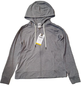 Member's Mark Women's Long Sleeve Soft Full Zip Hoodie Grey Heather Medium - Picture 1 of 8