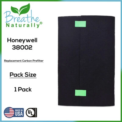 BREATHE NATURALLY Replacement Carbon Pre-Filter for Honeywell 38002 Series Air Purifiers