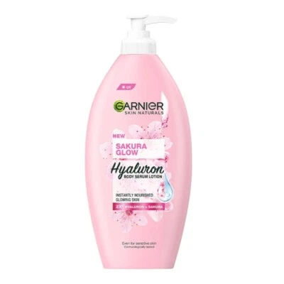 GARNIER Bright Complete Hyaluron Sakura Glow Body Lotion Nourished Skin 400ml - image 1 of 2