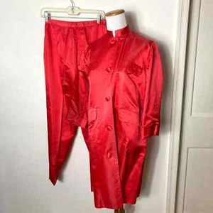 Vintage 1960s Dynasty Silk Suit Medium - Picture 1 of 9