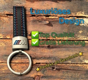 Auto Styling Schlüsselanhänger BMW M, 3-Farben, Leder, Tuning, Geschenk, Neu - Bild 1 von 3