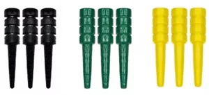 Nuevo Juego de 9 clavijas de madera de abedul para cribar - Envíos con seguimiento - Negro Verde Amarillo - Imagen 1 de 1