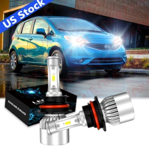 Bombilla de faro LED súper blanca 9007 para Nissan Versa Note 2014-18 haz alto y bajo - Imagen 1 de 9