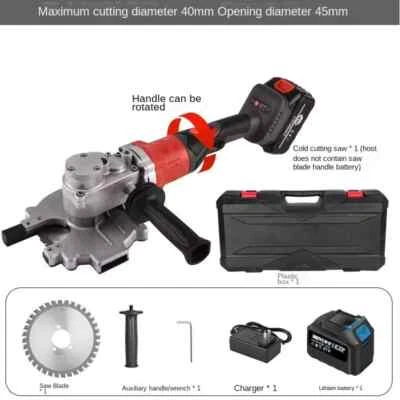 Taglierina a freddo quadrata in acciaio piatto portatile taglio acciaio tondo - Immagine 1 di 4