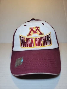 NWOT Minnesota Golden Gophers Strapback Hat Maroon White Gold Embroidered - Picture 1 of 7