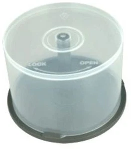 CD DVD Plastic Cake Tubs holds 50 Disks Spindle Storage Qty 20 (20 x 50s Tub) - Picture 1 of 1