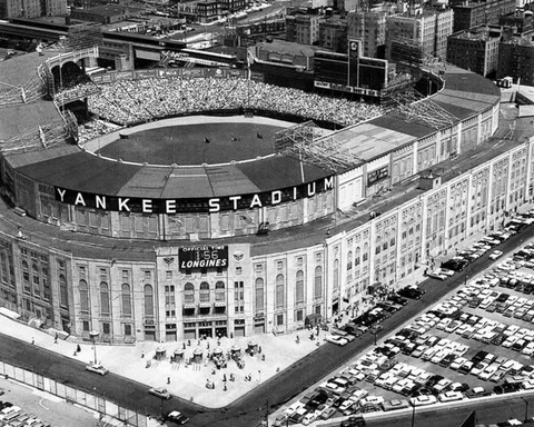 1961 New York YANKEES STADIUM Glossy 8x10 Photo Vintage Aerial Print Poster Cover