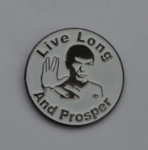 Star Trek Spock Live Long And Prosper Quality Enamel Pin Badge - Picture 1 of 3