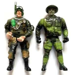 Combat Scuba Diver & Camouflage Military Commando 4 Inch Action Figures Soldiers - Picture 1 of 2