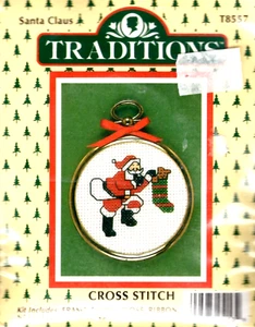 Adorno de Papá Noel, Tradiciones Contadas Punto de Cruz Kit Bordado T8557 - Imagen 1 de 1