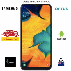 OPTUS Samsung GALAXY A30 Black (6.4",16MP,32GB,3GB) 4G ANDRIOD Aussie STOCK - Picture 1 of 12