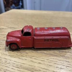 DINKY TOYS 417 Dinky Red 30p Studebaker Petrol Tanker red Petrol Original - Picture 1 of 6
