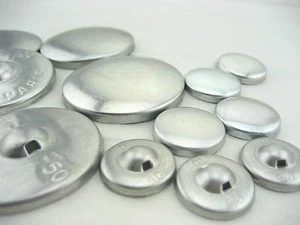 large Fabric self Cover Buttons Aluminum Flat Ring Back DIY fabric button - Picture 1 of 20