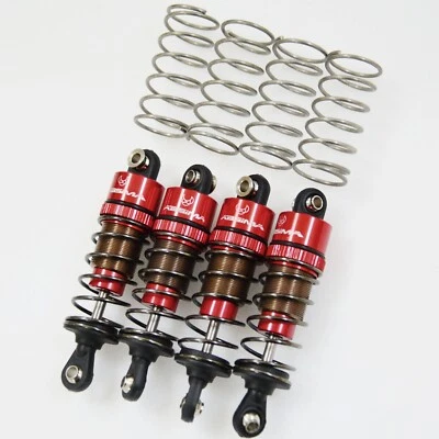 Juego de amortiguador/amortiguador de aceite de aluminio para chasis de coche buggy Tamiya TT-01/TT-02 RC Foto 1 de 4