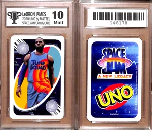 Tarjeta de juego LeBron James 2020 UNO de Mattel Space Jam WILD grado 10 como nueva #AJ - Imagen 1 de 1