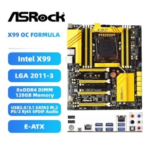 ASRock Intel X99 Mainboard X99 OC FORMULA LGA2011-3 DDR4 für Xeon 22-Core CPU - Bild 1 von 10