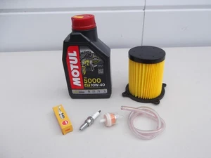 Service Kit Lexmoto Michigan 125 EFI E4 Euro 5 Sinnis Hoodlum Oil Fuel Air Plug - Picture 1 of 18