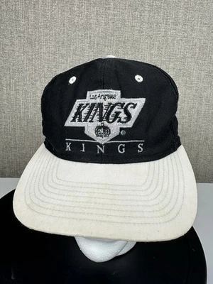 Chapéu Los Angeles Kings Youth Snapback cabeça de bloco LA hóquei anos 90 NHL vintage - Imagem 1 de 4