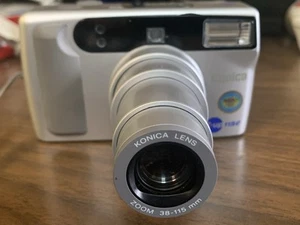 Konica Z-Up 115e Film Camera Automatic 35mm Compact Point + Shoot w/ Case - Picture 1 of 7
