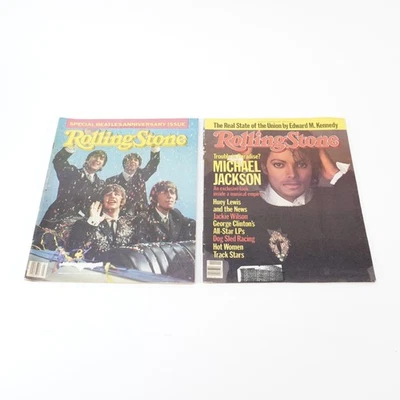 Vintage Rolling Stone Beatles Michael Jackson magazines set - Image 1 of 2