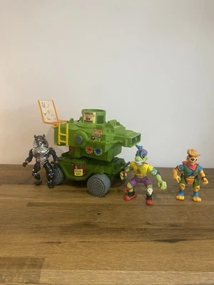 TMNT Teenage Mutant Ninja Turtles Bundle Rare Figures And Vehicle Vintage - Image 1 of 4